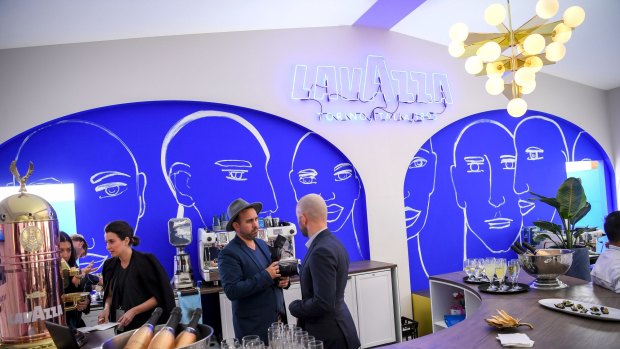 Art and design are at the centre of the Neale Whittaker-designed Lavazza marquee.