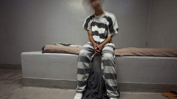 GP, age 14 , in Southwest Idaho Juvenile Detention Center, Caldwell, Idaho. 