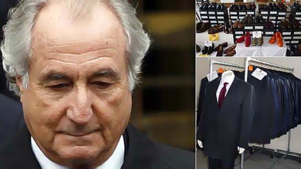 Bernard Madoff: shoes, suits and other possessions auctioned for $US2 million.