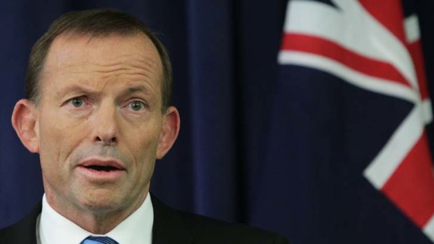 Opposition leader Tony Abbott in Canberra last week.