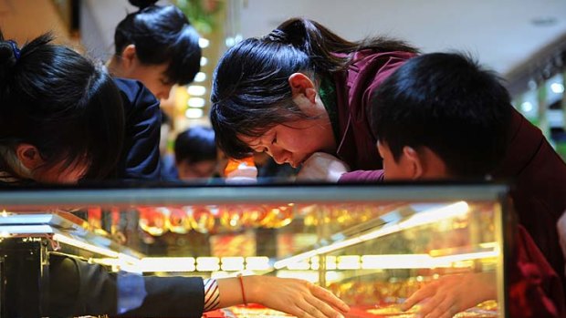 Stars in their eyes ... Chinese demand for gold jewellery is soaring.