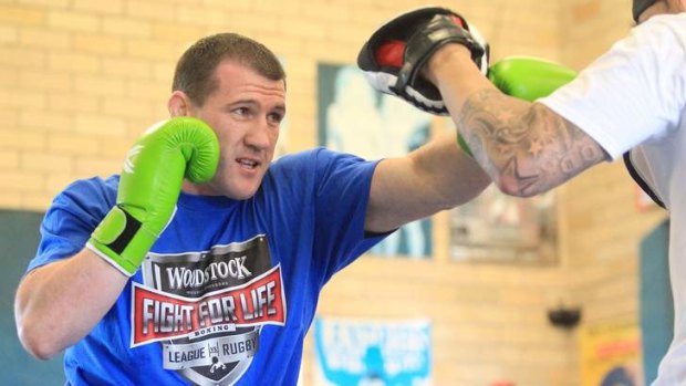 Personal challenge: Paul Gallen can't wait to step into the ring for his pro boxing debut in February.