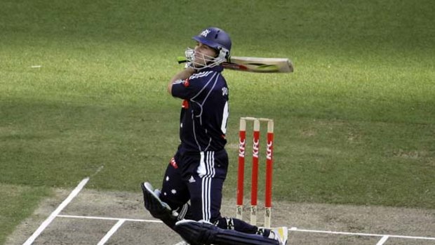 Top knock ... Aiden Blizzard in last year's Big Bash final.
