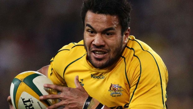 Queensland Reds star Digby Ioane in action for the Wallabies.