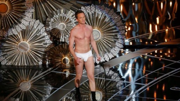 Dressed down: Even Neil Patrick Harris baring almost all couldn't arrest the ratings slide. 