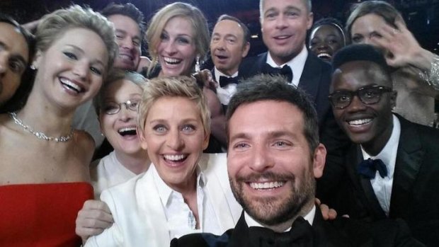Ellen's selfie that broke the internet.