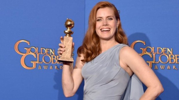 Surprise win: Amy Adams won best actress in a musical or comedy for <i>Big Eyes</i>.