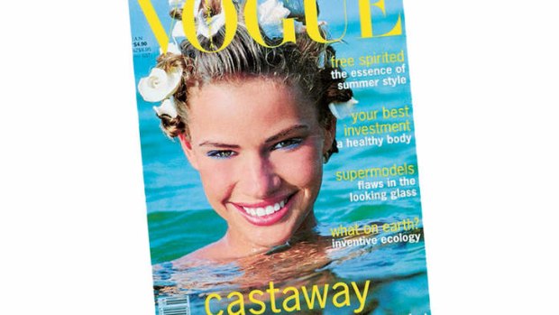 Front and centre … on the cover of Australian "Vogue" in 1995.