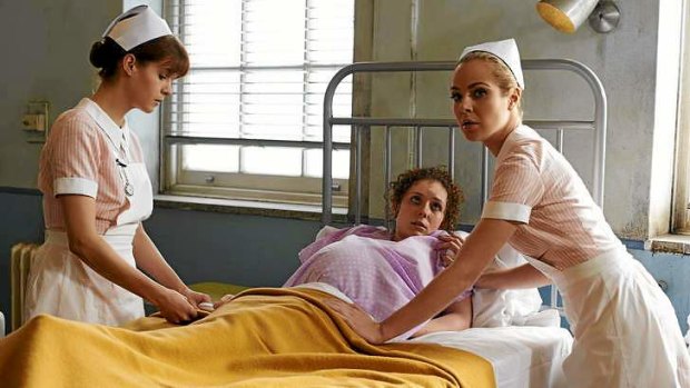 <i>Love Child</i>, starring Jessia Marais (right), tells tragic stories from inside a fictional Kings Cross hospital for unwed mothers.