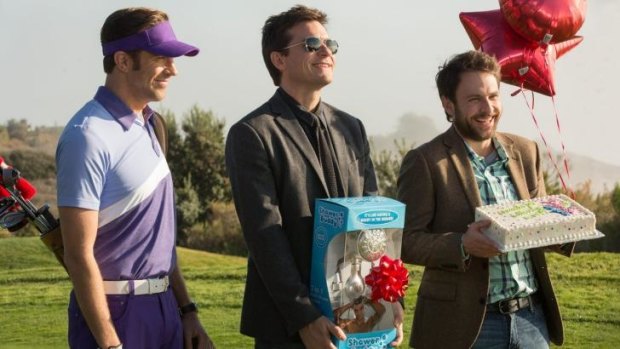 Jason Sudeikis, Jason Bateman and Charlie Day are on the other side of the desk in <i>Horrible Bosses 2</i>.