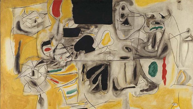 <i>Landscape-table</i>, 1945, by Arshile Gorky, will be among the surrrealist works on display at GoMA.