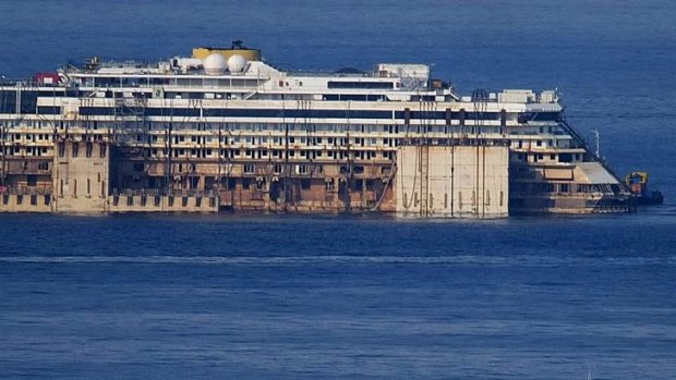 The wreck of the Costa Concordia cruise ship was towed to Genoa last week, where it will be scrapped.