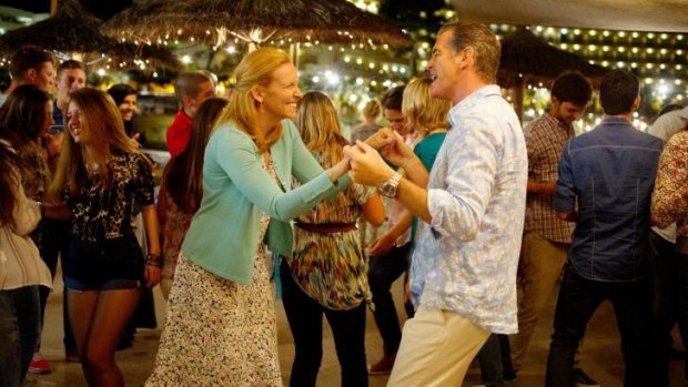 In step: Toni Collette and Pierce Brosnan star in <i>A Long Way Down</i>.
