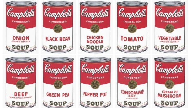 Iconic: Andy Warhol's <i>Campbell's Soup Suite 1</i>, from 1968.