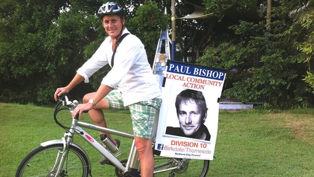 Former Blue Heelers actor Paul Bishop successfully contested the seat of Birkdale/Thorneside in Queensland's local government elections.