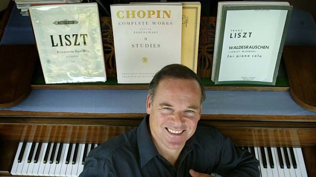 Right rhythm: concert pianist Alan Kogosowski has an abiding love of sport... and films.