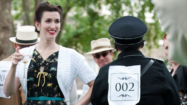 The annual Chap Olympiad event sees competitors take part in events such the 'Cucumber Sandwich Discus', 'The Umbrella Joust' and 'The Tug of Hair'.