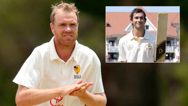 Michael Beer has been left out of WA’s Sheffield Shield clash against NSW in favour of rising star Ashton Agar (inset).