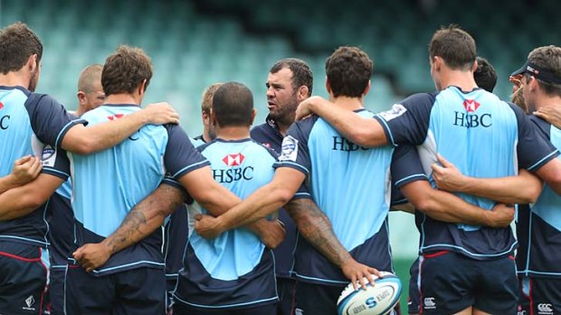 Brothers in arms &#8230; Michael Cheika and the Waratahs.