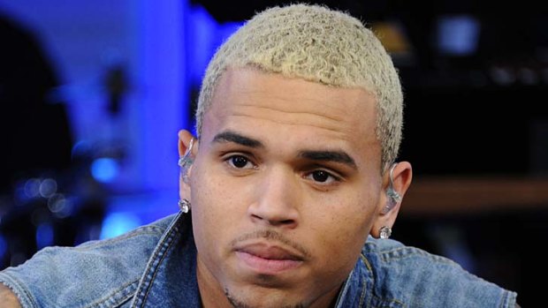 Chris Brown ... reportedly trashed his dressing room.