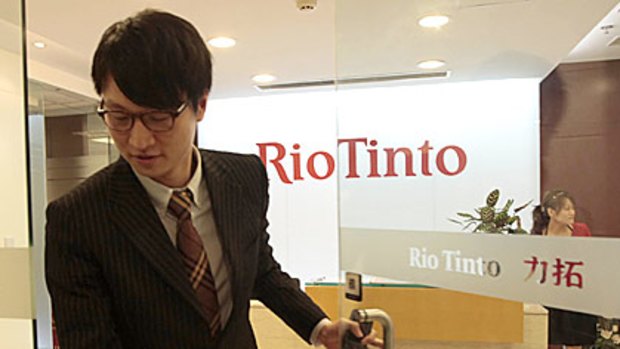 Stern Hu at the Shanghai offices of Rio Tinto.