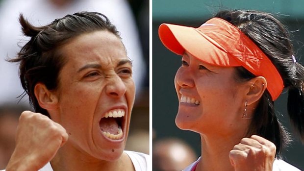 Francesca Schiavone (left) will take on Li Na in the French Open women's singles final.