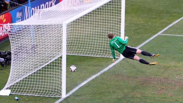Controversy: Frank Lampard's 'goal' at the 2010 World Cup against Germany was not given as it was not adjudged to have crossed the line.