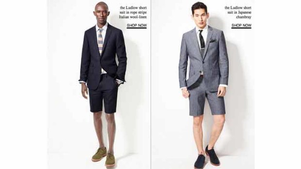Fashion forward or faux pas? Examples of the short suit.
