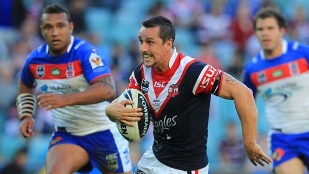 Roosters halfback Mitchell Pearce improved his chances for Origin selection with a fine display.