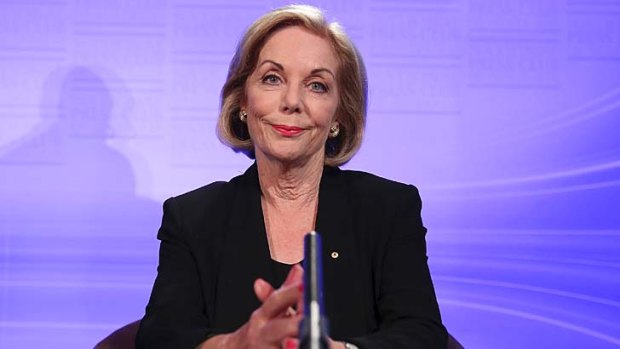 Not interested: Ita Buttrose told journalists she was courted by both major political parties.