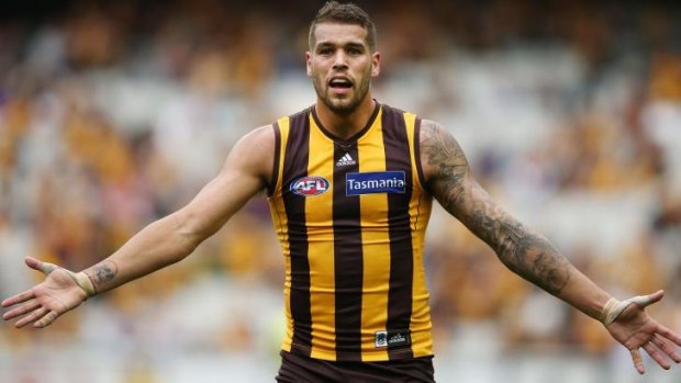 Lance Franklin during his days as a Hawk.