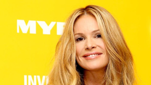 Golden girl ... Elle Macpherson's tan is fake these days.