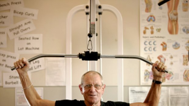 Personal trainer and teacher Oscar Carlson, who volunteers to train fund-raisers for marathons.