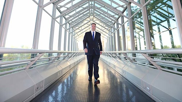 B Day: Finance Minister Mathias Cormann at Parliament House.