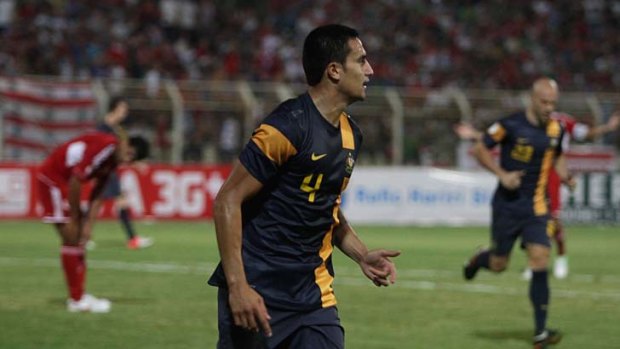 Tim Cahill ... Socceroos fans will be hoping he can repeat the kind of performance he put in during the recent friendly against Lebanon.