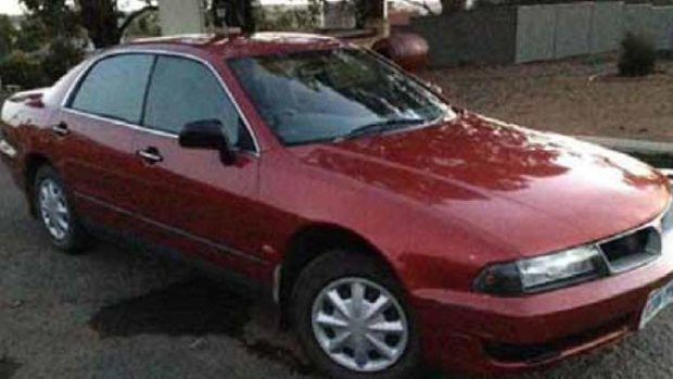 Mr Pruiti's 2000 red Mitsubishi Magna was found burnt out in bushland at Bartons Mill.