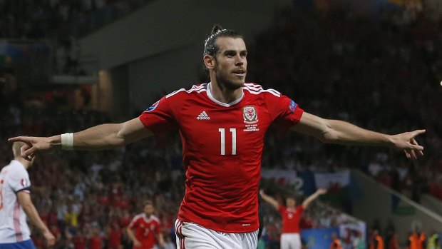 Thriving: Gareth Bale's ability to gather the ball from deep and run at defences has helped Wales succeed at Euro 2016. 
