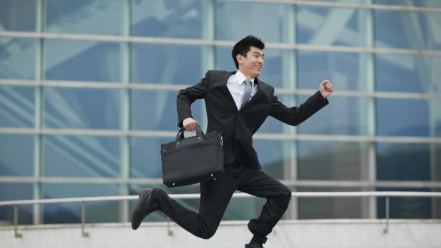 Leaping ahead: Confidence can give your career a powerful boost.