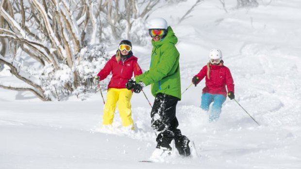 Snow-offs: Family fun at Falls Creek.