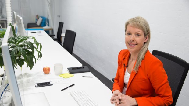 Kirsty Angus has a very tidy desk at her Surry Hills advertising agency.