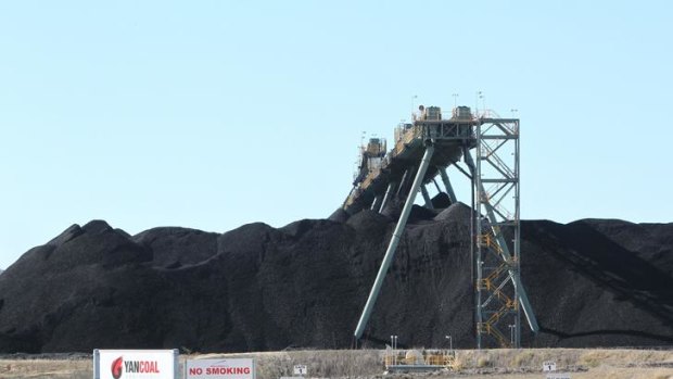 A Yancoal coal mine in the Bylong Valley near Mudgee, NSW.