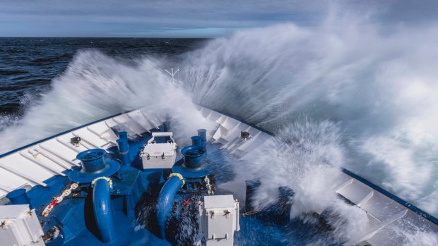Crossing the Drake Passage: Pass me the bucket, please.
