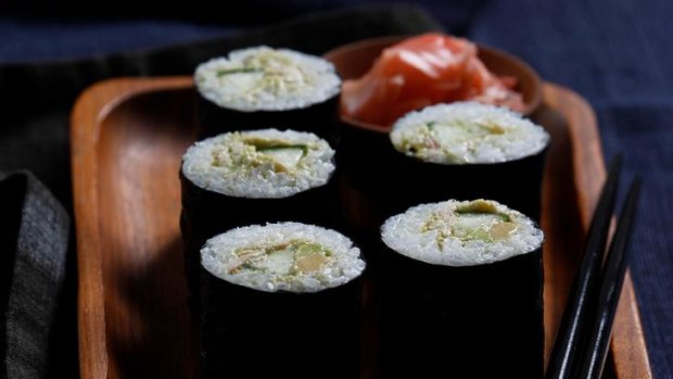 Sushi rolls for the kids.