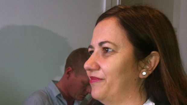 Annastacia Palaszczuk speaks to the press today.