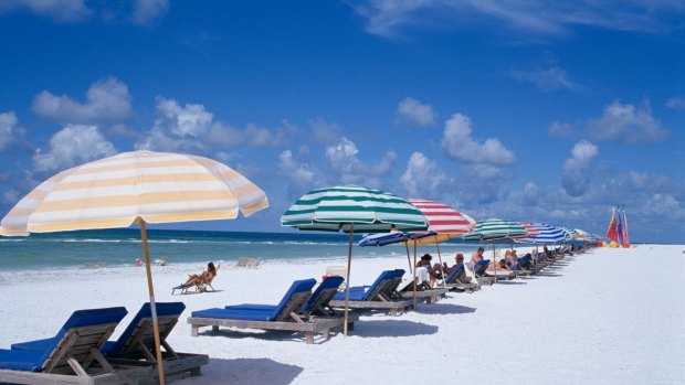 Sarasota Beach in Florida is a favourite getaway of Nick Kyrgios. 