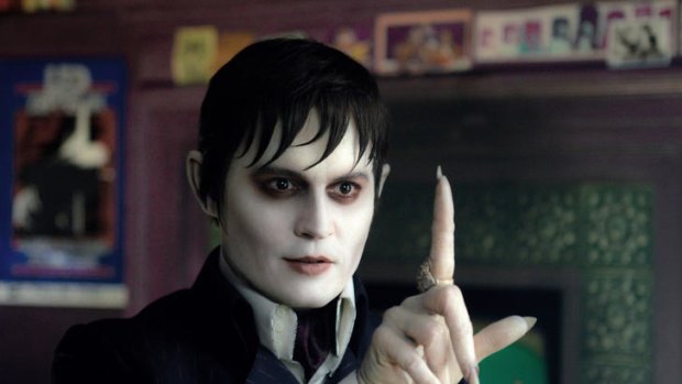 Johnny Depp portrays Barnabas Collins in Dark Shadows.