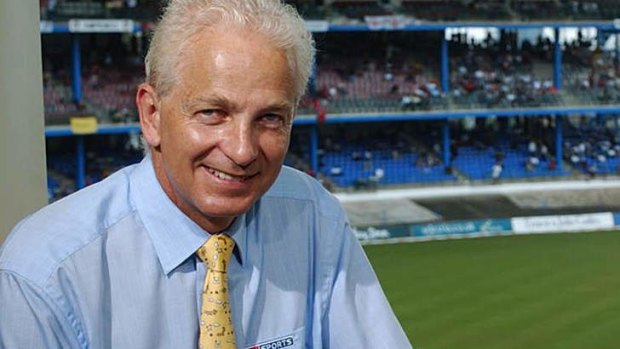 On the attack: David Gower.
