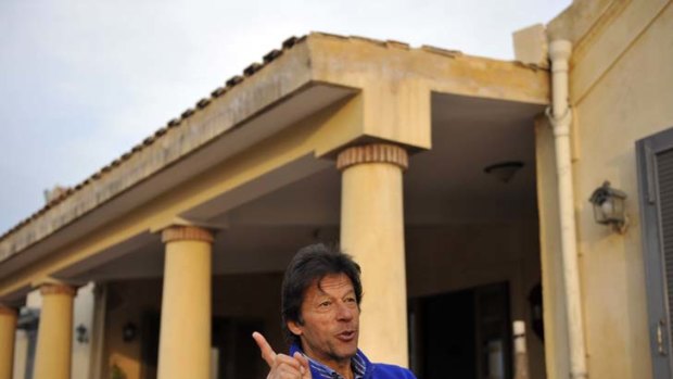 Yes we Khan ... Imran Khan has struck a chord with the Pakistani people and is confident his party will do more than well in the next elections.