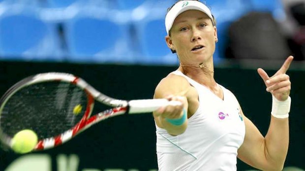 Samantha Stosur has qualified for the final of the Kremlin Cup after winning the Japan Open last week.