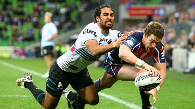 On the line: Anthony Quinn's career at the Melbourne Storm may be finished.